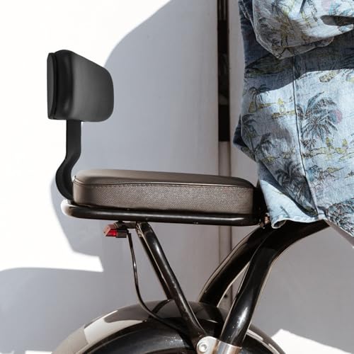 Siège de vélo électrique dossier confortable coussin dos noir - 6