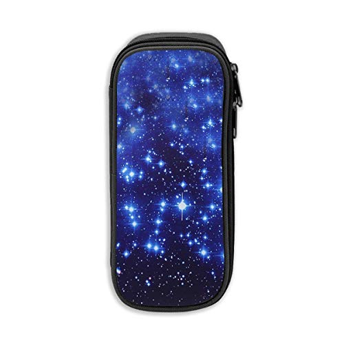 Preisvergleich Produktbild Blue Shining Pencil Pen Case Beuteltasche Student Stationery Office Kosmetische Schminktasche Aufbewahrung Schwarz
