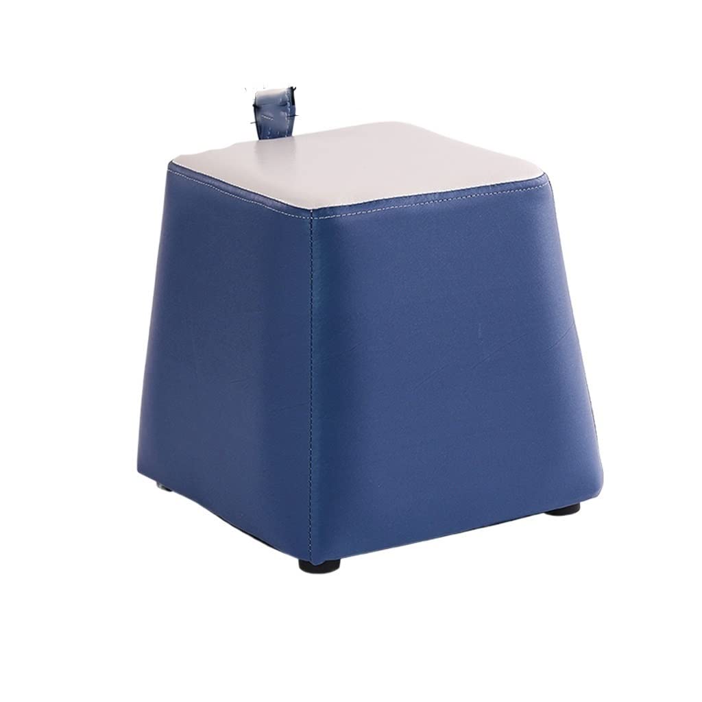 Tabouret court créatif D en tissu doux pour salon et table basse