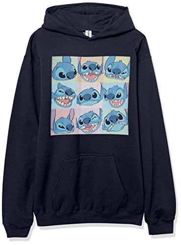 Sweat à capuche Stitch Disney garçons hoodie navy heather pull manches longues