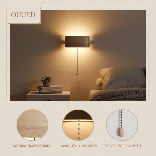 Aplique de pared rectangular con cadena de tiro para iluminar pasillos oscuros 3