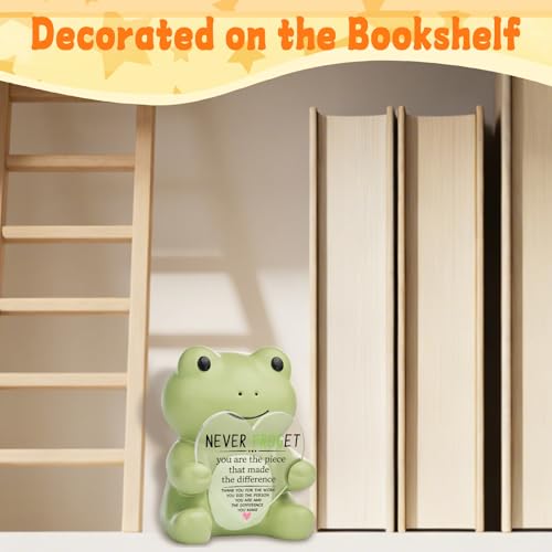 Figura decorativa de rana para escritorio de agradecimiento miniatura 5