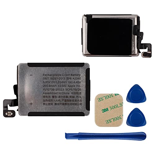 E-YIIVIIL Replacement Battery A2345 Compatible with Apple Watch Series 6 40mm GPS LTE with Repair Tool Kit