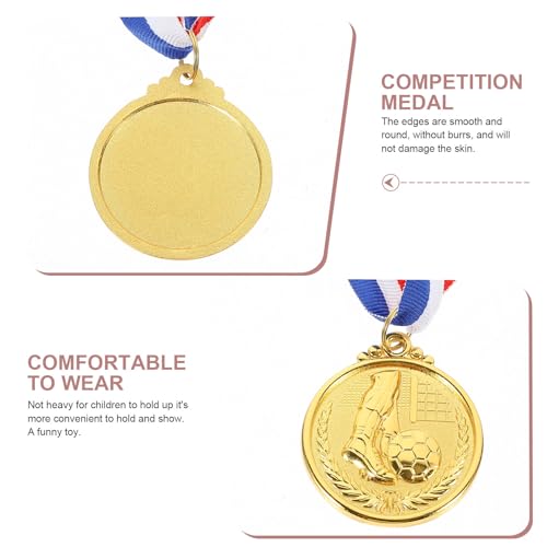 Medallas de fútbol Healeved de aleación metálica con bordes redondeados pulidos de alta calidad 3