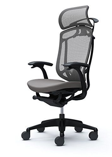 オカムラ オフィスチェア コンテッサ セコンダ 固定肘 エクストラハイバック 座:クッション ミディアムグレー CC48MS-FPD2