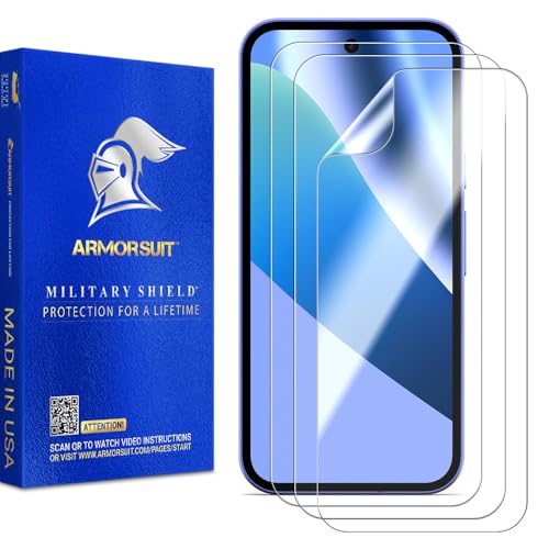 ArmorSuit 3 Pack for Google Pixel 10a (6.3 Inch) Screen Protector Case Friendly MilitaryShield HD Clear Film - Made in USA