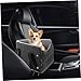 SUPVOX Portable Dog Car Seat for Pets Cloth Material Easy to Install Fit for Cars Comfortable Travel Seat for Dogs and Cats Deep Grey