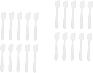 FRCOLOR 200 Pçs Aplicadores De Maquiagem Para Rosto Rodo De Silicone Espátula Para Cuidados Com A Colher Cosmética Aplicador De Creme Facial Creme Maquiagem Máscara Facial Colher