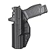 ANOLE IWB Kydex Holster for Springfield Echelon 4.5 Full Size, Optic Cut Belt Carry Black, Right Hand