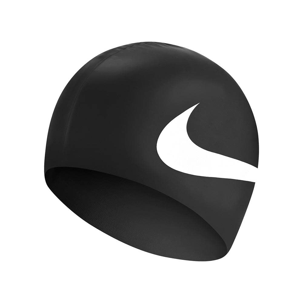 Nike Adults Unisex Big Swoosh Swim Cap - Black