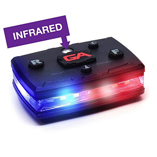 Guardian Angel Elite Series Personal Safety Light Bar - Magnetic Hands-Free Mountable Flashlight For Night Time Safety - Long Lasting Rechargeable Battery (Red/Blue/Infrared) #TOP1