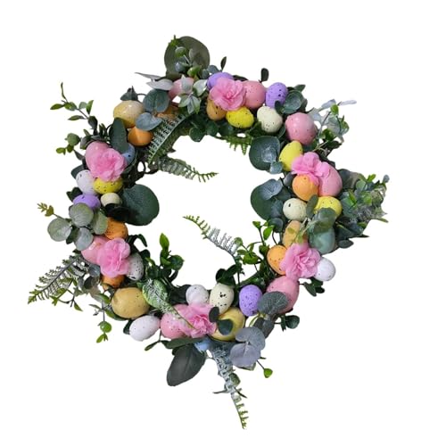 Flores artificiales duraderas para una puerta de entrada alegre en Pascua 3
