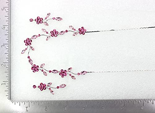 Image of Faship Gorgeous Rhinestone Crystal Floral Necklace Earrings Set