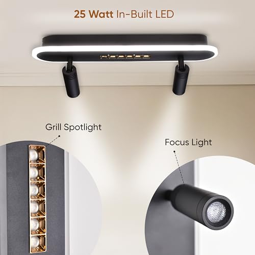 Image of Smartway Jean 25W LED Ceiling Light | Modern Decorative Light | 3 Color Modes (Warm, Cool & Natural White) | Ceiling Lamp for Living Room, Bedroom, Office, Dining & Hallway