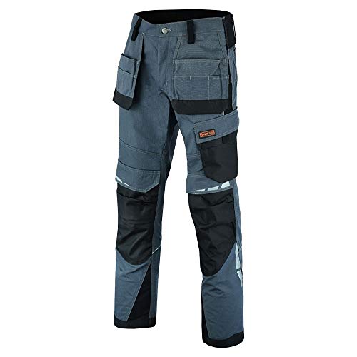 WrightFits Pantalones Cargo Pro Builder de Combate de Seguridad Resistentes con Bolsillos múltiples para Rodilleras con Triple Costura para Hombre Cover