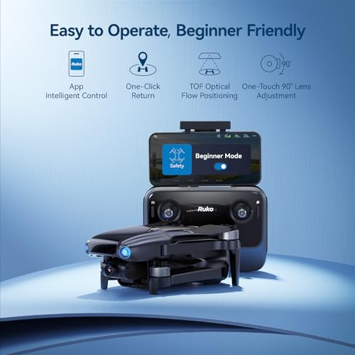Ruko U11Mini Drones With Camera For Adults 4K, 70Mins 2 Batteries, Under 250G, Camera Drone With Gps Tof 9800Ft Long Range Auto Return For Beginner thumb #6