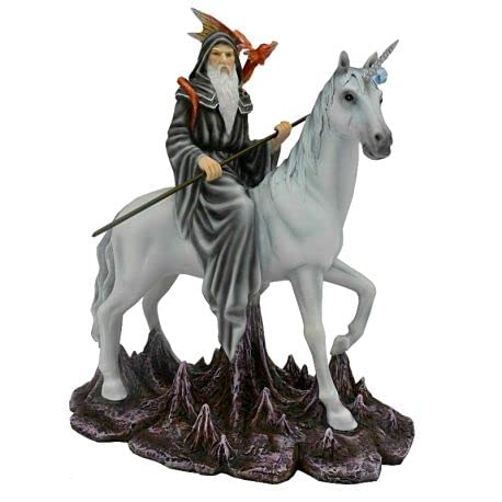 Figurine fée mage avec licorne Monde Féérique cadeau anniversaire idéal