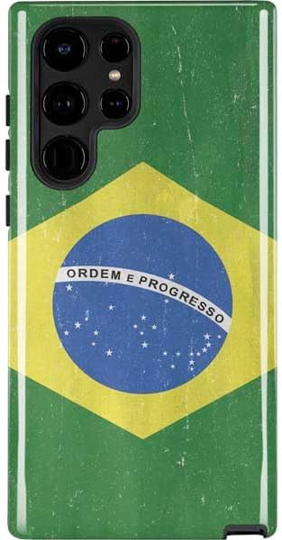 Skinit Pro Phone Case Compatible with Galaxy S22 Ultra - Peru Soccer Flag Design