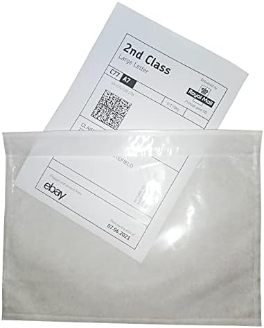 LabelMore Packing Slip Envelope Pouches 6" x 9" Shipping Label Sleeves Clear Plastic Adhesive Packing List Envelope (100pcs)