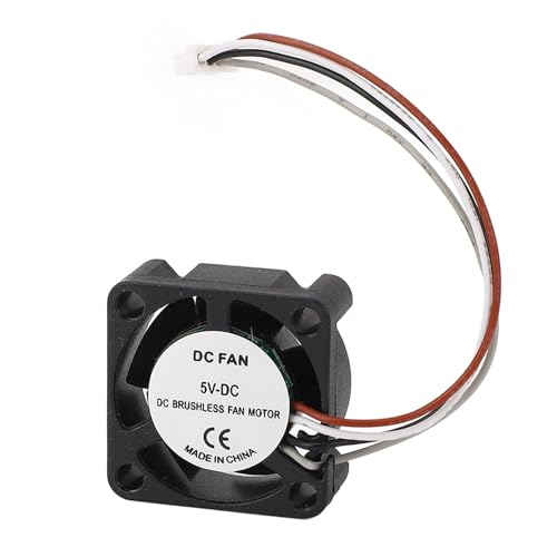 Garosa Hotend Cooling Fan Dual Ball Bearing 14000RPM DC 5V for Lab X1 Series 3D Printer, 25.5x25.5x10.5mm High Airflow 3