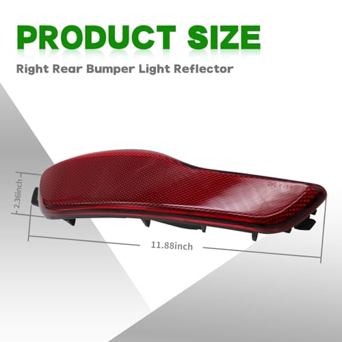 Image of Right Rear Bumper Reflector Compatible with Cherokee 2014-2018 | 68105144AC