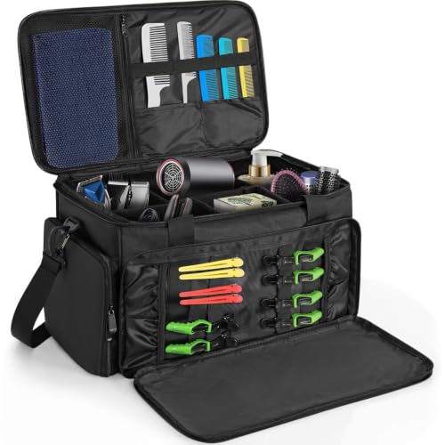 TORIBIO Large Hairdresser Bag with Adjustable...