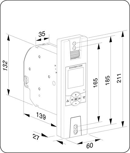 Interruptor de persianas Rademacher RolloTron Comfort DuoFern blanco para puertas automáticas 4