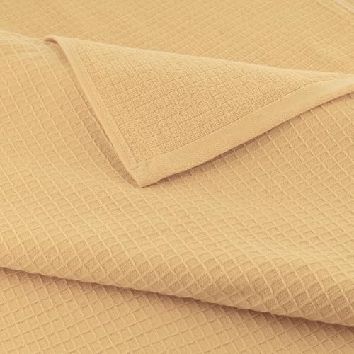 Image of Casa Copenhagen - Egyptian Cotton Waffle 6 Pcs Face Towel (30 X 30 cm) Colour : Beige