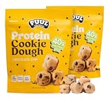 Fuul Chocolate Chip Cookie Dough Protein Bites, 2 Resealable Bags (1 Lb Total) | Soft &Amp; Chewy High Protein Snack Bites, 80G Protein | No Seed Oils, Macro Friendly Pre &Amp; Post Workout Snack For Kids &Amp; Adults