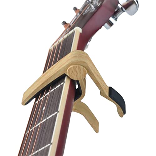 Ckiutn Guitar Capo, 2 Pack Wood Grain Metal Capo For Acoustic Electric Bass Ukulele Guitar Banjo With 2Pcs Guitar Picks #TOP3