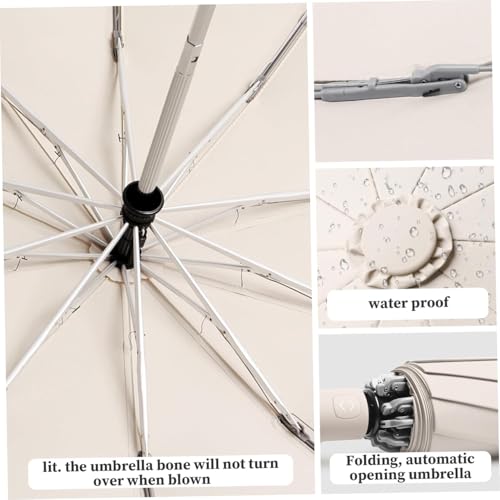 Image of Owme UV Umbrella for Women, Mini Folding Portable 3-Fold Umbrellas | Manually Open & Close for Rain and Sun Protection, Anti-Slip Handle | Windproof Umbrlla | Chata for Rain for Men