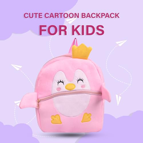 Image of ADISA Kids Backpack Toddler Bag Back Pack Plush Cartoon for Girls and Boys 1-5 Years