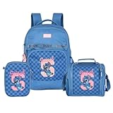 Kit Escolar Stitch Mochila de Costas Lancheira Térmica e Estojo Luxcel (Azul)