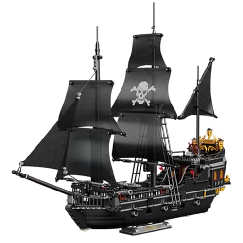 Pirate Ship Set Black Pearl Pirate Ship Mini Building Blocks Set(1424PCS) Building Set Model Toys Gifts for Kid and Adult,Interesting Gifts for MOC Pirate Ship Enthusiasts