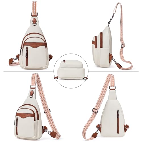 Image of cakang Womens Sling Bag Crossbody Bags for Women Vegan Leather Sling Backpack Daypack Fanny Pack Crossbody Purse Travel
