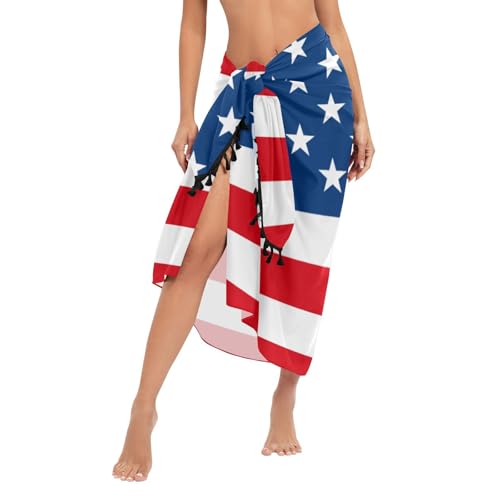 Women Sarong Beach Swimsuit Cover Up Bikini Wraps Sheer Skirt with Tassels2