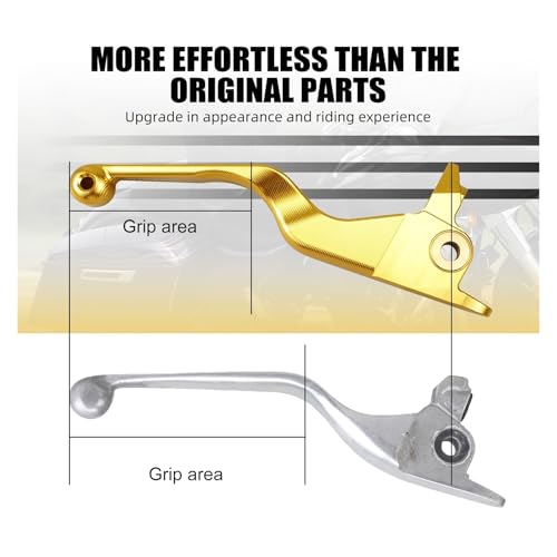 Manetas de aluminio negro para moto Harley Road 2017-2020 con acabado elegante 6