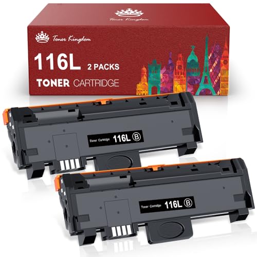 Toner Kingdom MLT-D116L Kompatibel Tonerkartusche Ersatz für Samsung MLT-D116S D116L Toner für Xpress SL M2835DW M2675FN M2885FW M2825ND M2625D M2875FD M2875FW M2825DW M2675 M2825 M2875 (2-Pack)