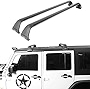 Hooke Road Roof Rack Cross Bars Kayak Cargo Carriers Compatible with Jeep Wrangler JK JL Gladiator JT 2007-2022 (4-Door Hard Top)