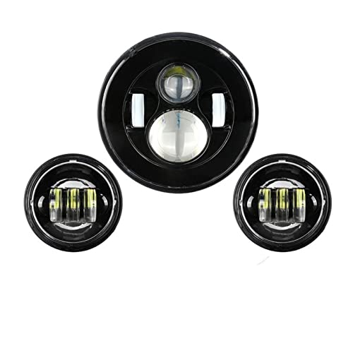 Phare LED de moto contre le manque de visibilité nocturne pack 3 pièces 12V 24V
