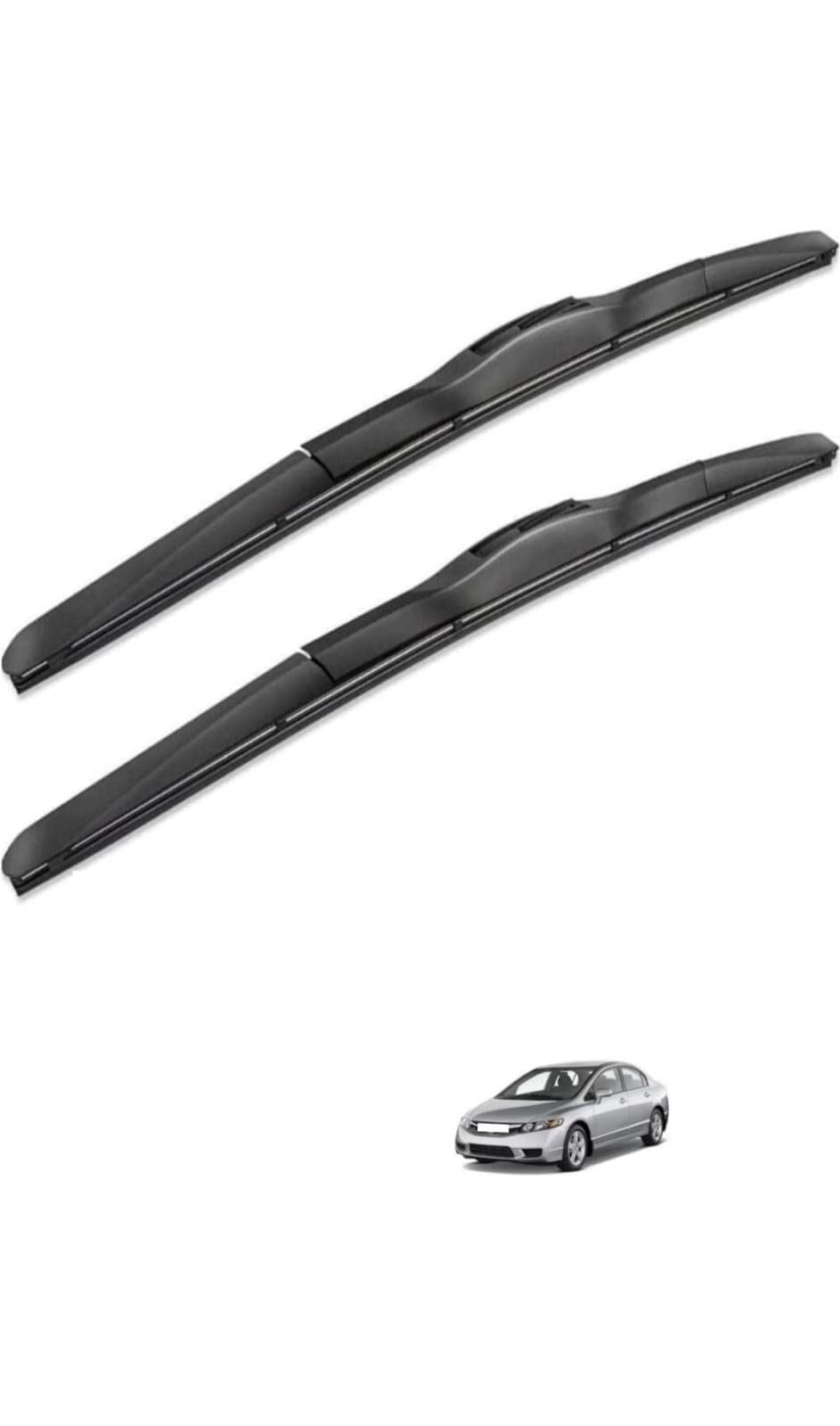 RYU7® Front Hybrid Wiper Blade Compatible with Honda Civic, Size- 26"22"(2009-2016 model)