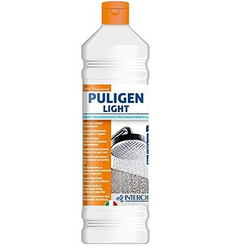Puligen Light detergente disincrostante profumato per bagni e sanitari - Confezione : 12 flaconi da lt.1