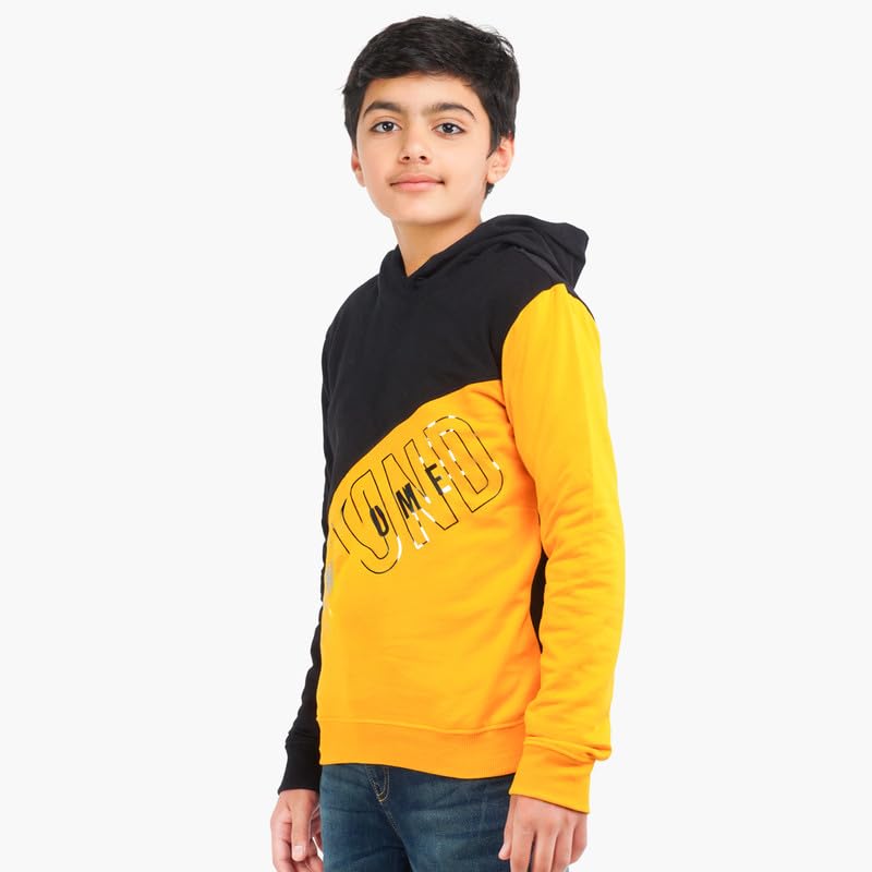 Image of Real Basics Boys Cotton Hooded Sweatshirt(Pack of 1)