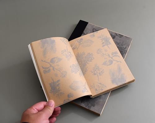 Image of PETAL & FLOW B6 Size Rough NoteBook 5 inch x 7 inch, 288 pages (144 sheets), Vintage Style (Botanical)