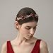 YAZILIND Boda Tocado Nupcial Diadema Rojo Rhinestone Flor Tocado Mujeres Accesorios para...