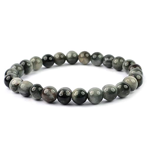 Image of Certified Natural Crystal Stone 8 mm Round Beads Bracelet for Men & Women | Reiki Charged Gemstone Bracelet | Multiple Stone Variants Available