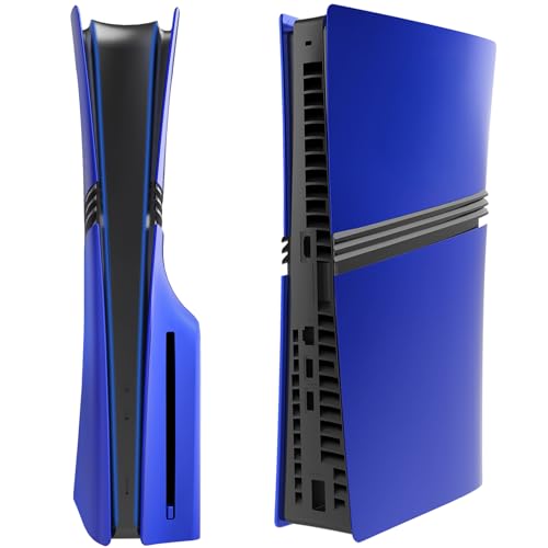 Faceplate pour PS5 Pro - Coque de remplacement Bleu pour console Édition Disque