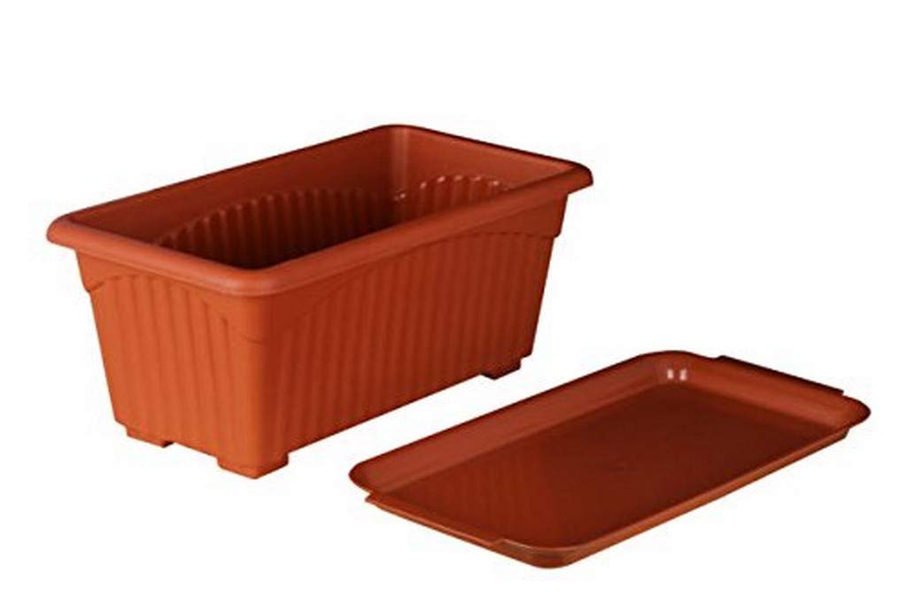 Creative Farmer Rectangular Planters/Window Planters/Flower Pot Rectangle (30 * 15 * 14Ht Cm) with Plant Saucer/Bottom Plate Colour : Terracotta (Pack of : 1Nos) (B08RFQKQ8Y) Amazon Price History, Amazon Price Tracker