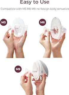 Momcozy Insert de bride de flux mobile | Mise à niveau M5/M6/M9 15/17/19/21 mm, accessoires de remplacement d'origine pour tire-lait M5/M6/M9, lot de 4 (15/17/19/21 mm)