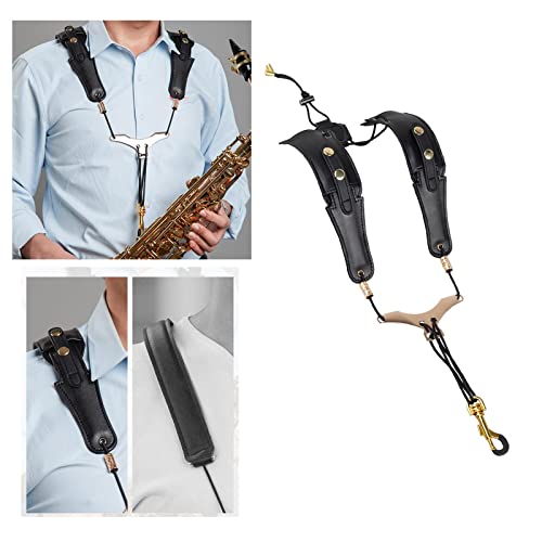 rockible Correia de Saxofone Profissional Cordão de Saxofone Fivela Fivela Universal Ombro Dupla Cor